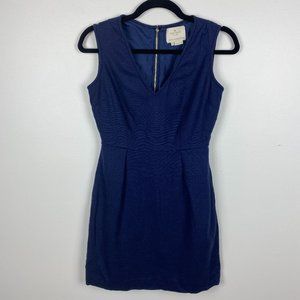 Kate Spade Linen V-Neck Sleeveless Mini Dress Sz 4